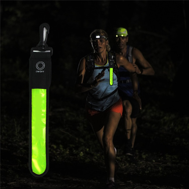 Safety Light Pendant Bag LED Reflective Strap For Outdoor Sports Riding Night Running Mountaineering