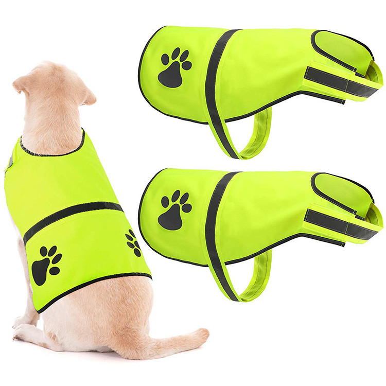 High Visibility Jacket Waterproof Pet Safety Vest Reflective Dog Vest for Walking Running Hiking