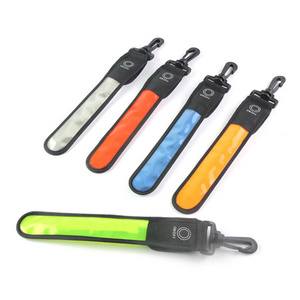 Safety Light Pendant Bag LED Reflective Strap For Outdoor Sports Riding Night Running Mountaineering