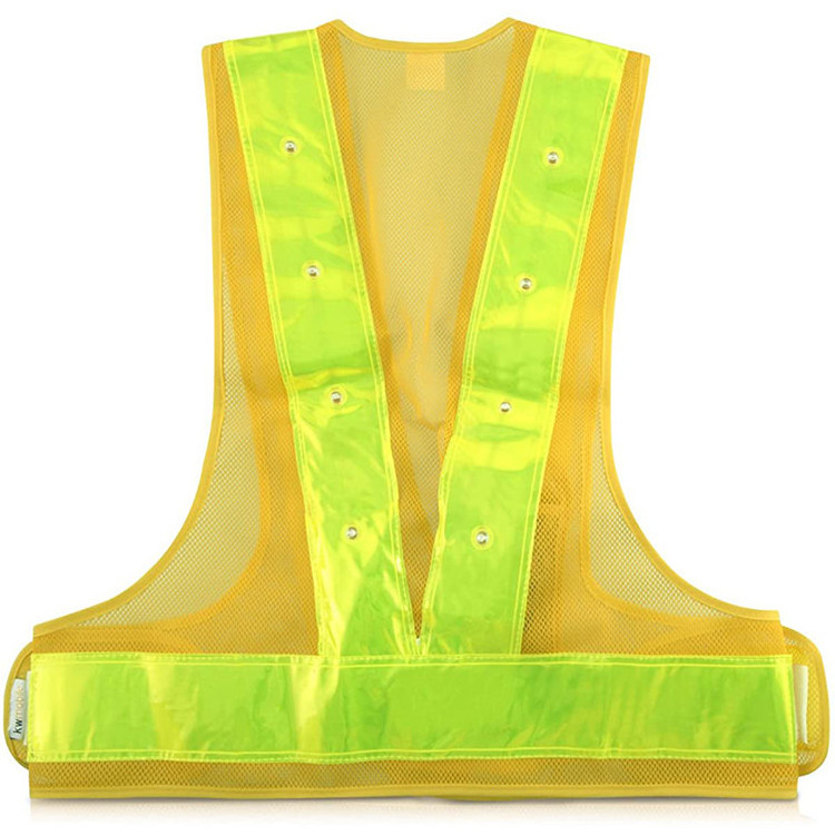 High Visibility Waistcoat Traffic Outdoor Night Warning LED Light Reflective Running Gear/Safty Vest/Pro-tective Clothing