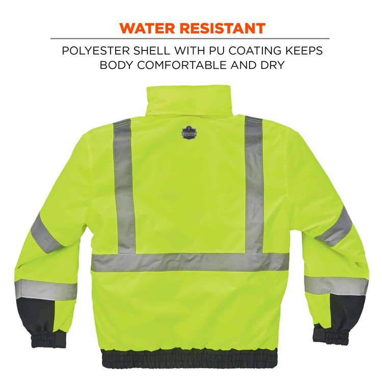 Black Friday Hot Sell China Factory Reflector Safety Clothing High Visibility Reflective Winter Bomber Jacket