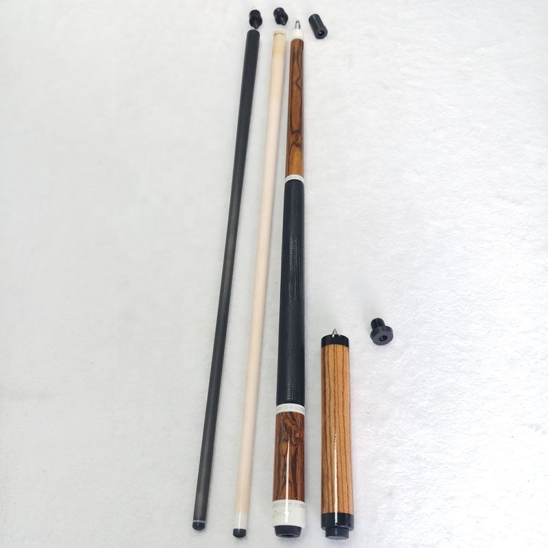 New Jassinry pool cues 58inch+13mm tip size golden ebony Billiard cues Stick for American with carbon shaft and cue extension