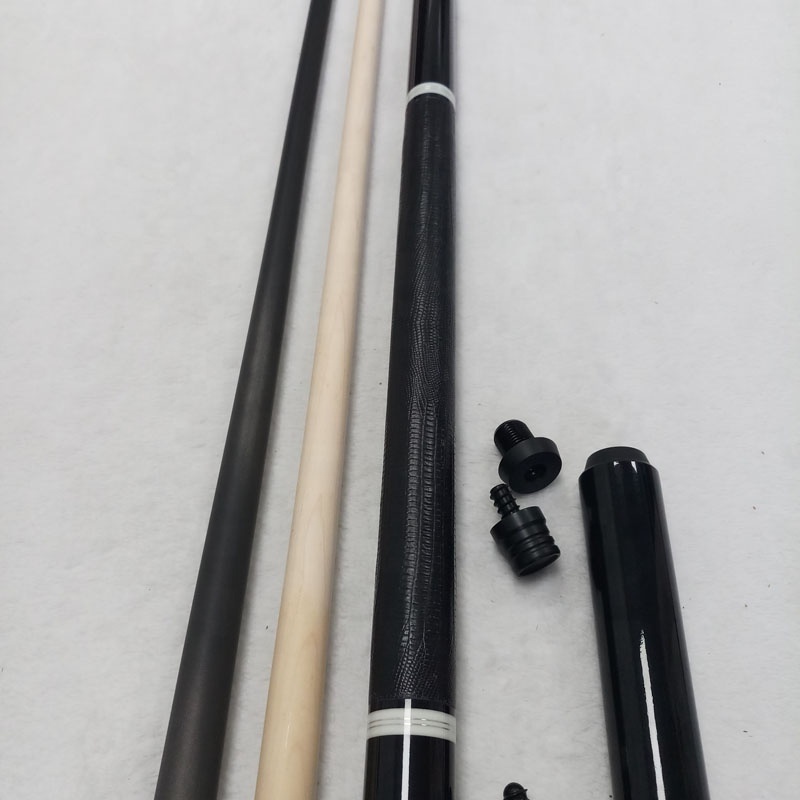 New Jassinry pool cues 58inch+13mm tip size Black ebony Billiard cues Stick for American with carbon shaft and cue extension set