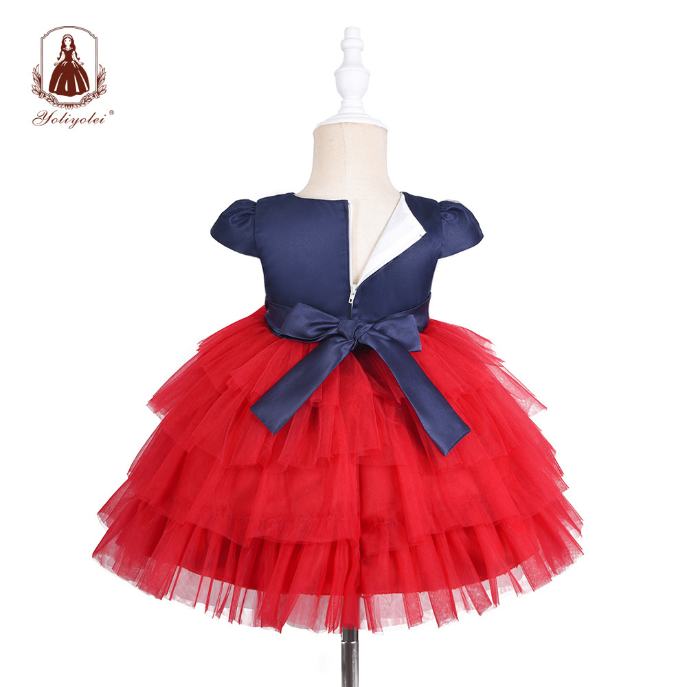 Cheap Wholesalers Daily Life, Fashion Sleeveless Crew Neck Layered Cake Smash  Baby Girl Dresses Girls Tulle Dress/