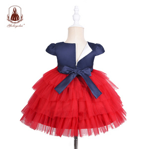 Cheap Wholesalers Daily Life, Fashion Sleeveless Crew Neck Layered Cake Smash  Baby Girl Dresses Girls Tulle Dress/