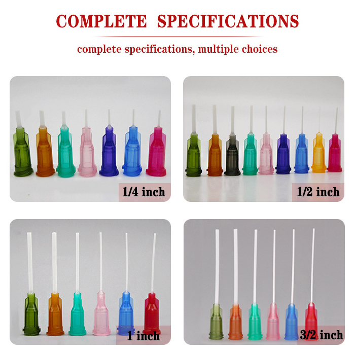 14G 16G 18G 20G 22G 24G 1.5'' Tip Length 14G Olive Color PP Flexible Dispensing Needle Tips Adhesive Glue Dispenser Nozzle Tips