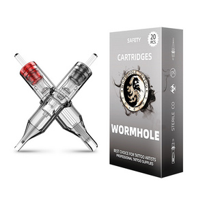 Wormhole tattoo 20pcs Tattoo Needle Cartridge RL RM RS M1 Professional Permanent Makeup Cartridge Tattoo Needle