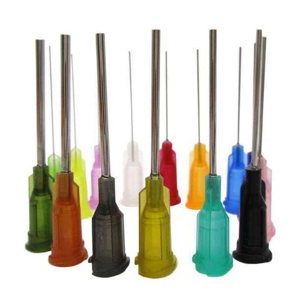 14G 16G 18G 20G 22G 24G 26G 28G 30G 32G 34G 1/4'' 0.25 Inch Industrial Syringe Tips Dispensing Needle Flat Blunt Nozzle Tips