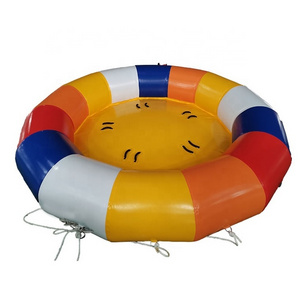 Water Toy New Design Disco Spinner Rotating Boating Tube Inflatable Rotating Towables Boat