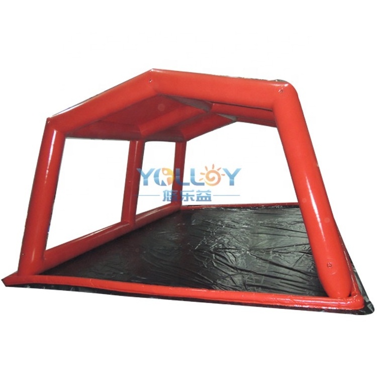 Red Color Mobile Inflatable Car Wash Tent Canopy Cover Shelter