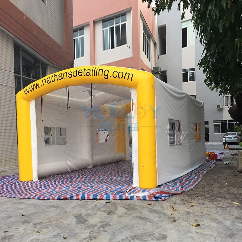 Sewing Structure Portable Inflatable Garage Tent Workshop Without Floor