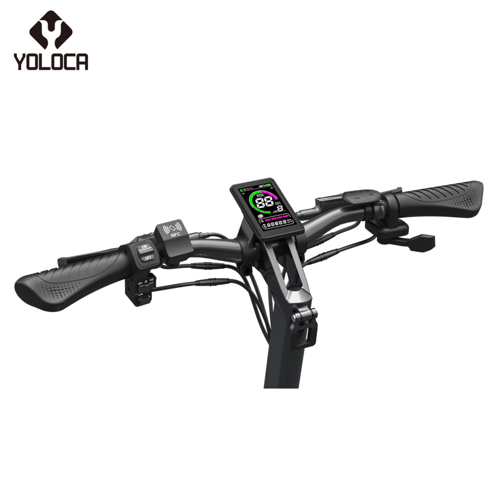 Yoloca S6 10 Inch Fat Tire Two Wheel Electric Scooters Powerful Adult Portable Scooter Two Wheels Adult Electric Scooter