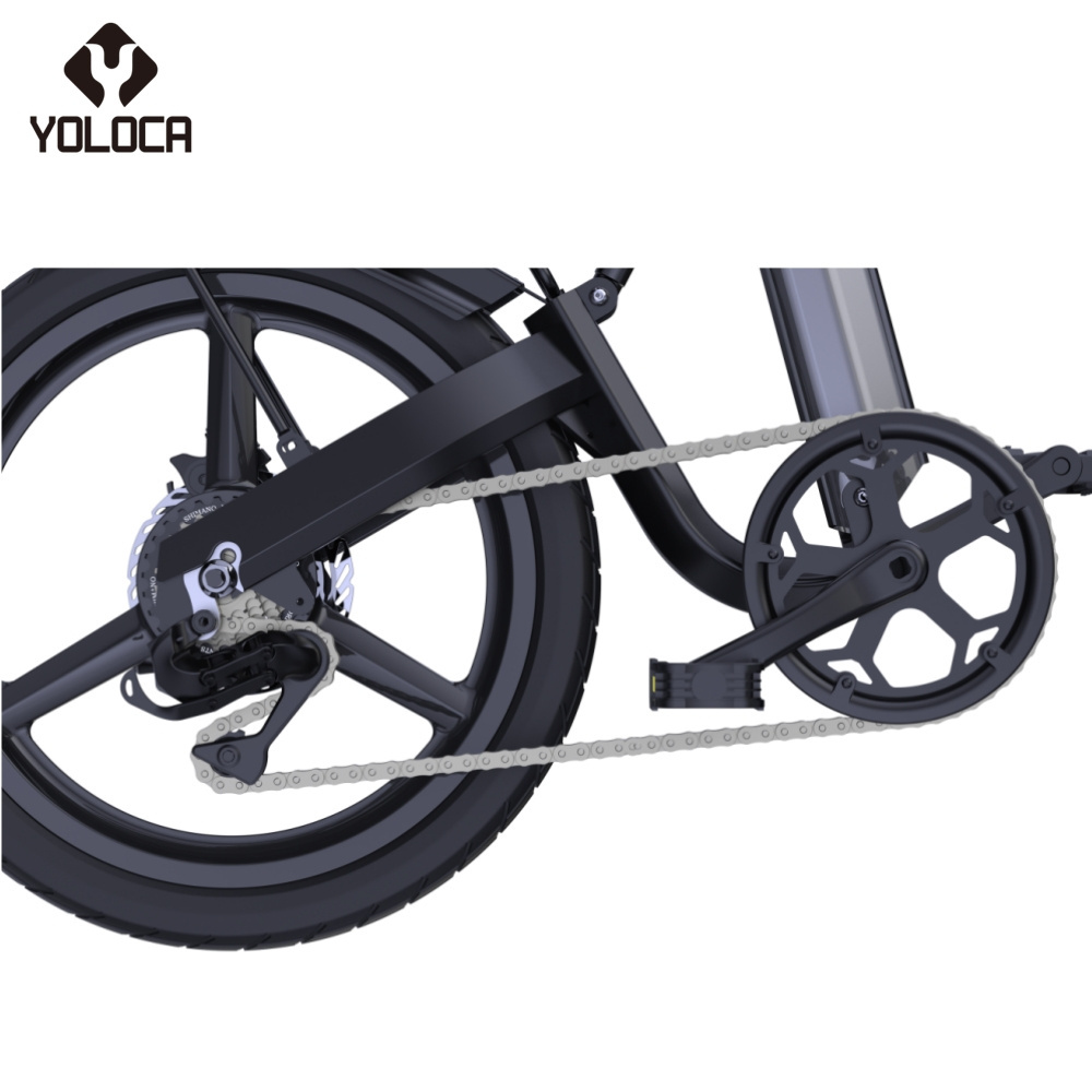 Yoloca C7 High Speed 50Km/H Electric Bicycle Motor 500W Electric Bicycle 48V15Ah Battery Electric Bicycle Foldable Adult