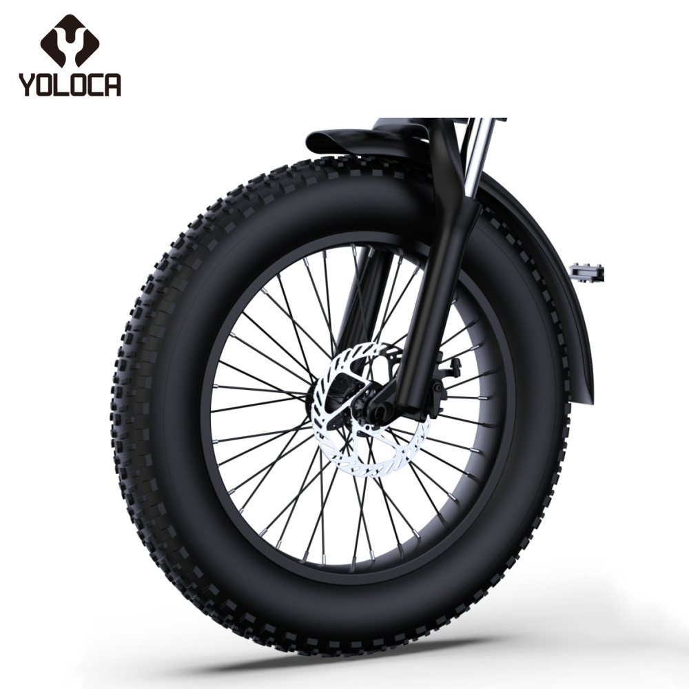 Yoloca C9 1000W 20 Inch Electric Bike Mountain Hybrid Fat Tire Lithium Battery Eu Warehouse Adult Electric Bicycle Europe