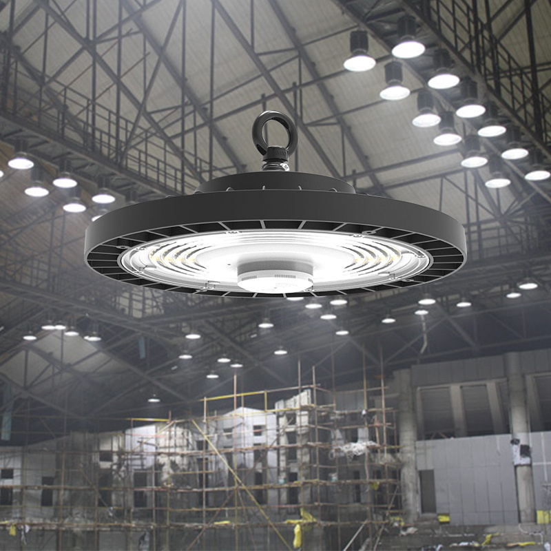 Highbay 85W 100w 150w 200w  commercial & industrial DIP dimmable hi bay indoor warehouse factory fixture ufo led high bay lights