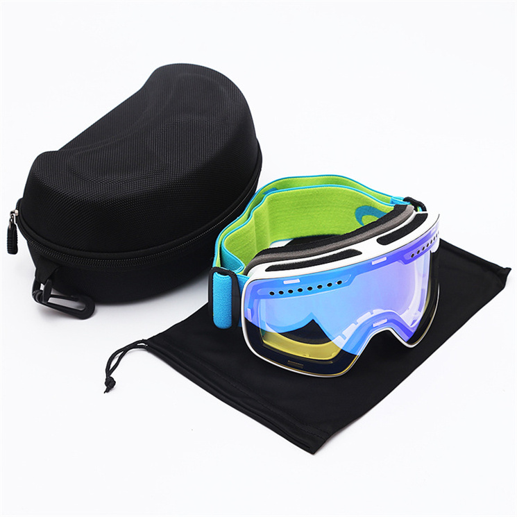 Anti-fog fashion No MOQ Snow sports mask equipment custom UV400 snowboard goggles ski goggles with case