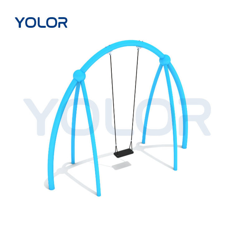 High Quality Rubber Seat Swing With Chain And Accessories For Outdoor Playground Swing Equipment