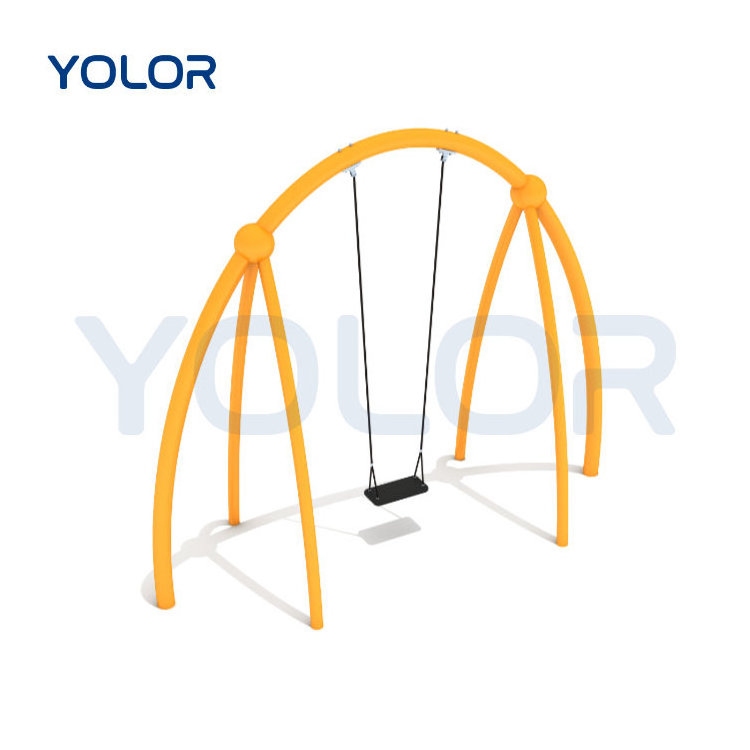 High Quality Rubber Seat Swing With Chain And Accessories For Outdoor Playground Swing Equipment