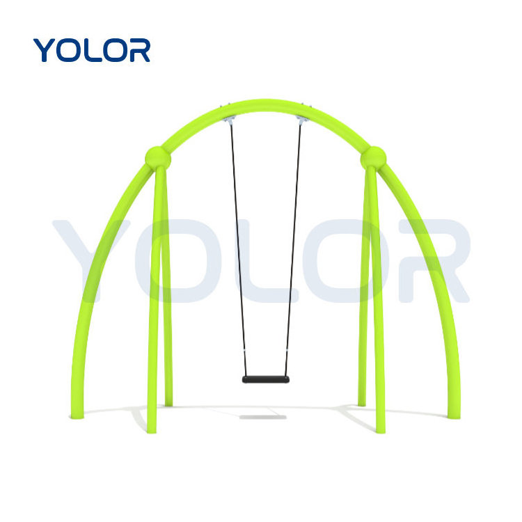 High Quality Rubber Seat Swing With Chain And Accessories For Outdoor Playground Swing Equipment