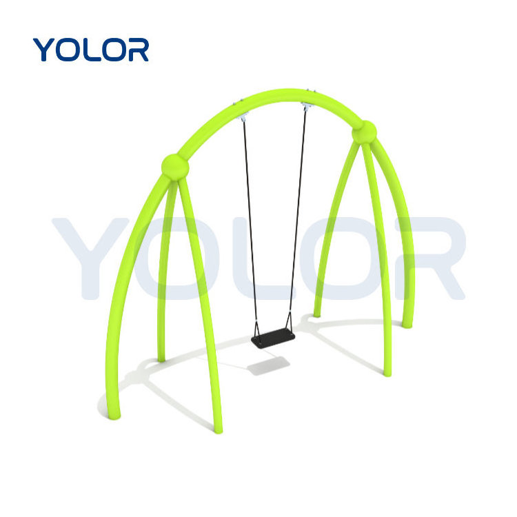 High Quality Rubber Seat Swing With Chain And Accessories For Outdoor Playground Swing Equipment