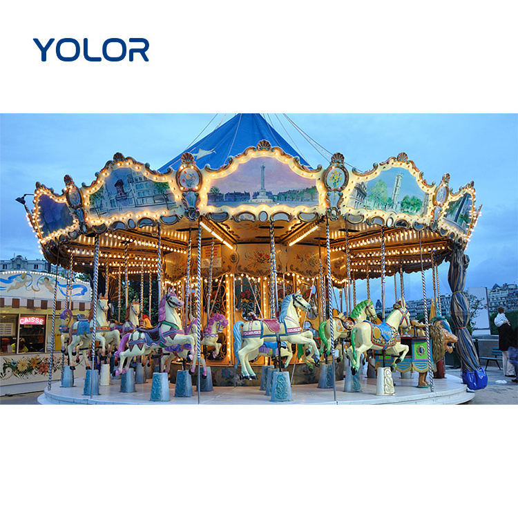 Cheap Products Swing Amusement Park Rides Rotary Carnival Rides Kids Horse Carousel For Sale