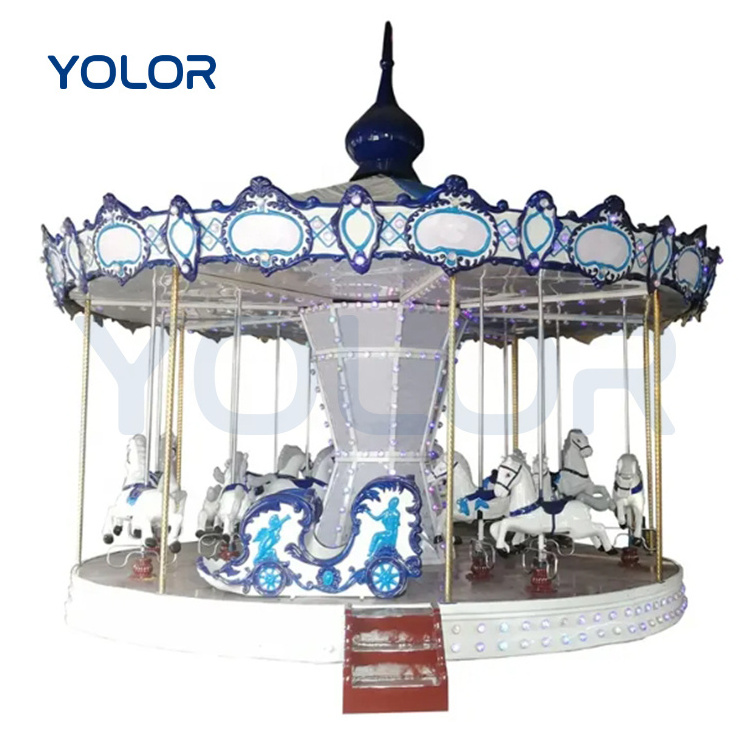 Cheap Products Swing Amusement Park Rides Rotary Carnival Rides Kids Horse Carousel For Sale