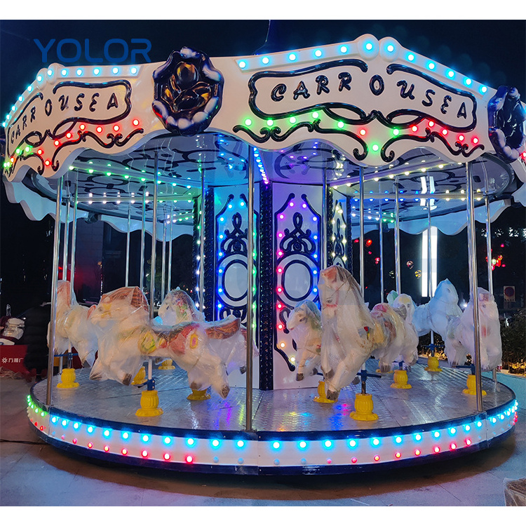 Cheap Products Swing Amusement Park Rides Rotary Carnival Rides Kids Horse Carousel For Sale