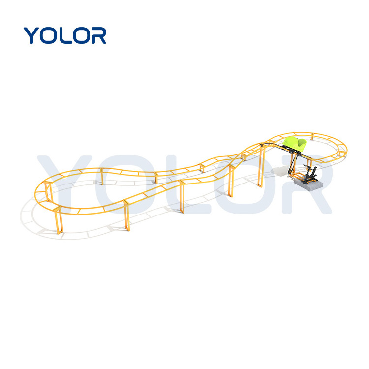 Hot selling new design carnival modern roller coaster amusement park rides human powered roller coaster for sale