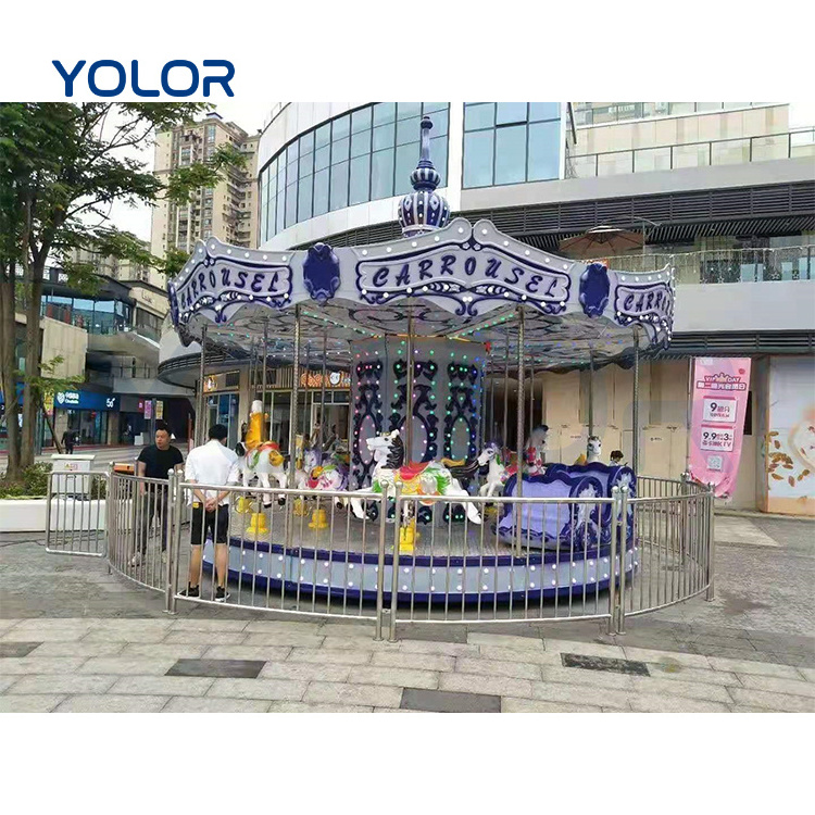 Cheap Price Amusement Park Facilities 16 Seats Carousel Horse Ride Kids Carousel Ride Merry Go Round For Sale