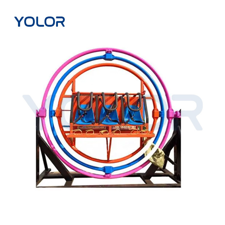 China Direct Manufacturer Portable And Cheap Amusement Ride 3D Space Ring Human Gyroscope Space Ball