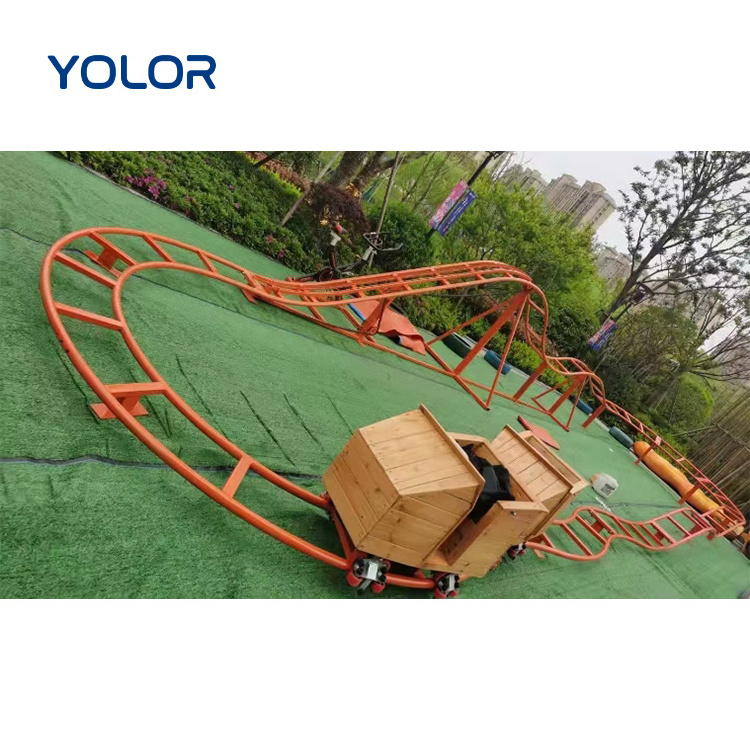 hot selling new design carnival modern roller coaster amusement park rides human powered roller coaster for sale