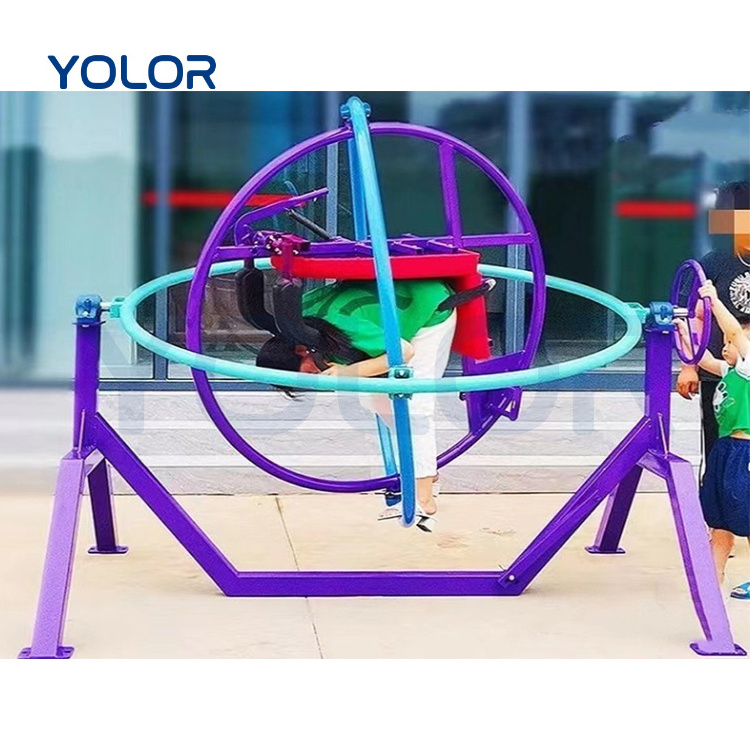 China Direct Manufacturer Portable And Cheap Amusement Ride 3D Space Ring Human Gyroscope Space Ball