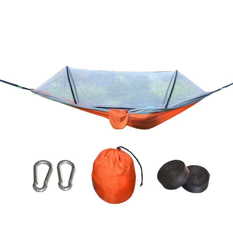 OEM Outdoor Anti-rollover Camping Portable Hanging Swing Tenacity Nylon Custom Adjustable Yard Beach Hammock