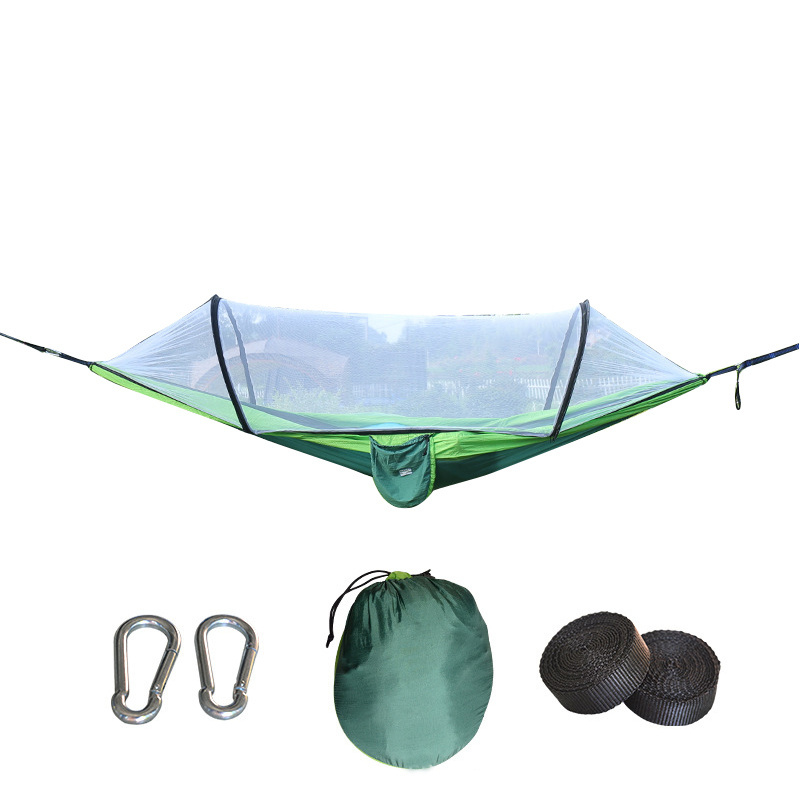 OEM Outdoor Anti-rollover Camping Portable Hanging Swing Tenacity Nylon Custom Adjustable Yard Beach Hammock