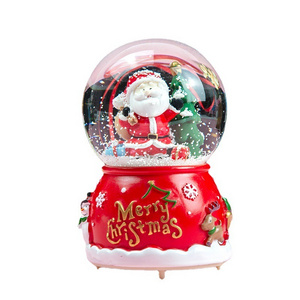 Christmas snow globe  Dream Crystal Ball home Decoration Music Box Octopus Box Christmas snowball Children's Girl Birthday Gift