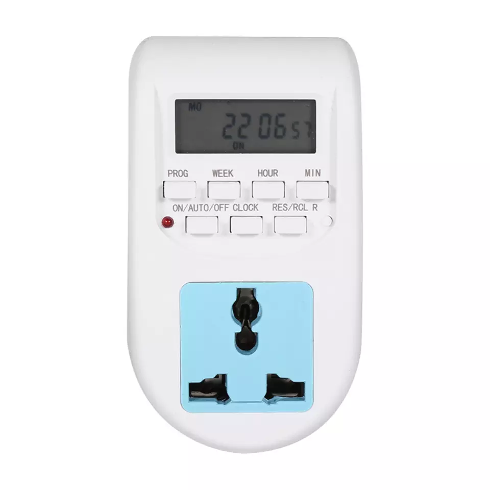 Multi-functional Automatic Digital Timer Plug Sockets Switches for Home 7 Days Weekly Programmable Timer Switch