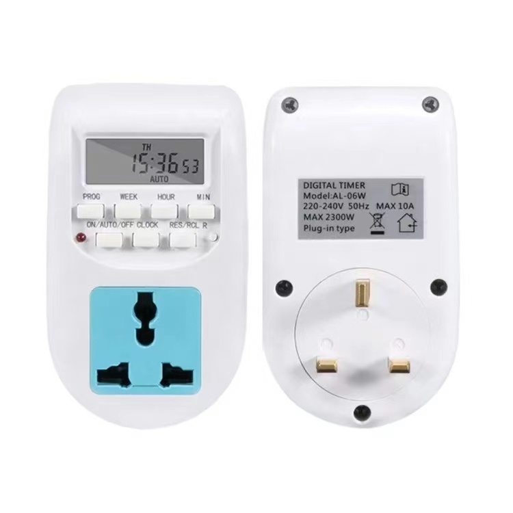 Multi-functional Automatic Digital Timer Plug Sockets Switches for Home 7 Days Weekly Programmable Timer Switch