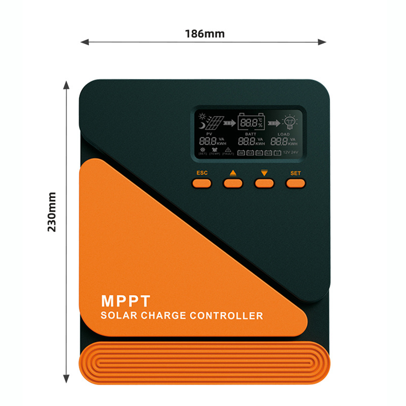 New Smart 12V 24V Waterproof grade IP21 Solar Panel Charger Regulator 10A 20A 30A 40A 50A 60A MPPT Solar Charge Controller