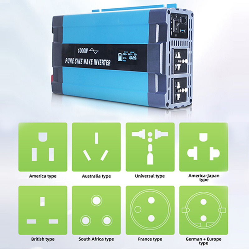 Off Grid Inverter 12V 24V 48V DC TO AC Inversor 110V 220V 300W 1KW 2KW 2.5KW 3KW 5KW Pure Sine Wave Power solar Inverter