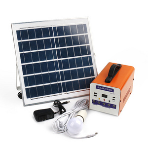 Portable Off grid Solar Energy Panel Complete Solar Power Pv Lighting Generating Systems Kit With Battery For Africa Home Use