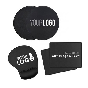 Factory Direct Low Prices Customized Logo Mouse Pad with Stitched Edge Wholesale Mouse Mat with Non-Slip Rubber Base