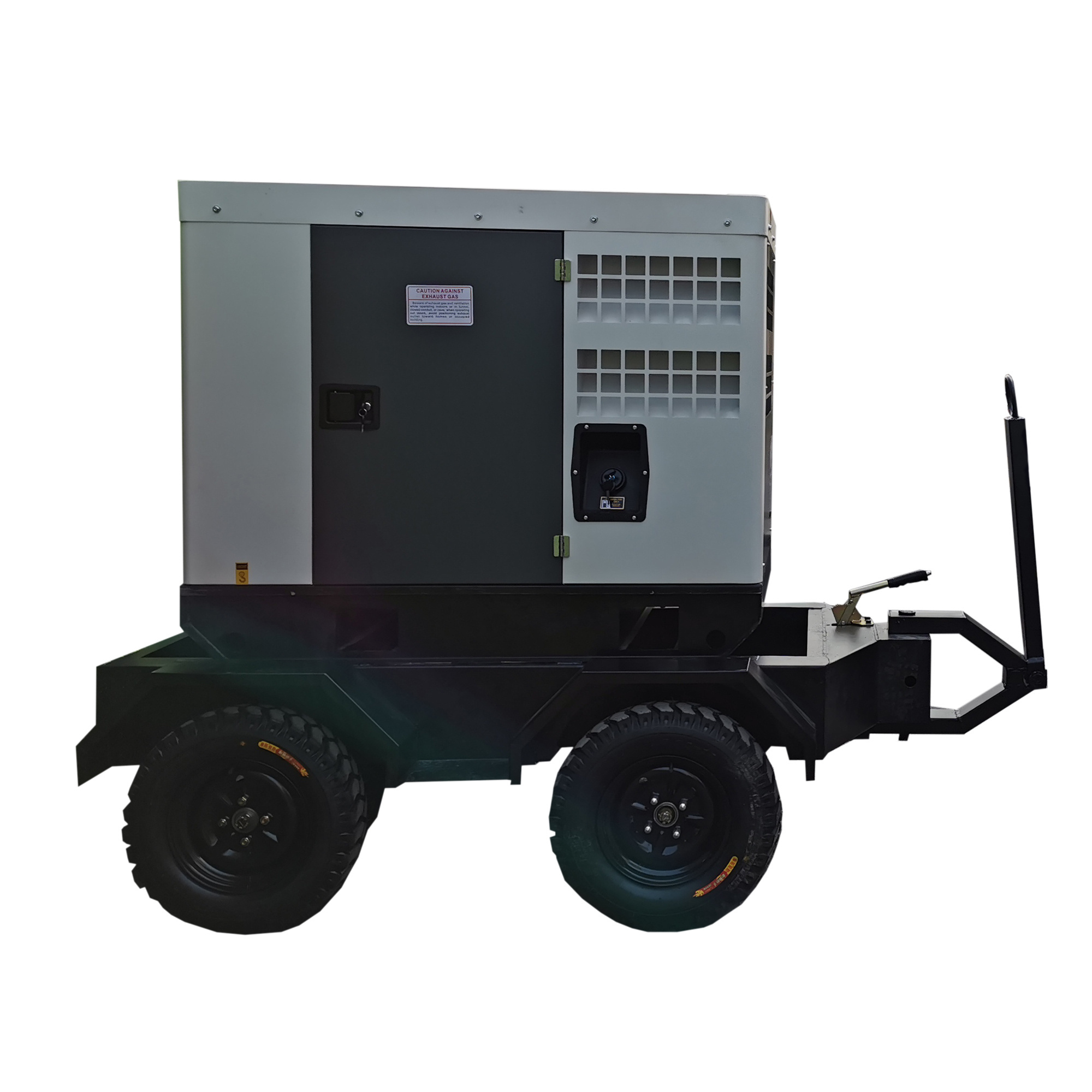 Silent 30kW trailer diesel generator set for 110V 230V 400V mobile power station