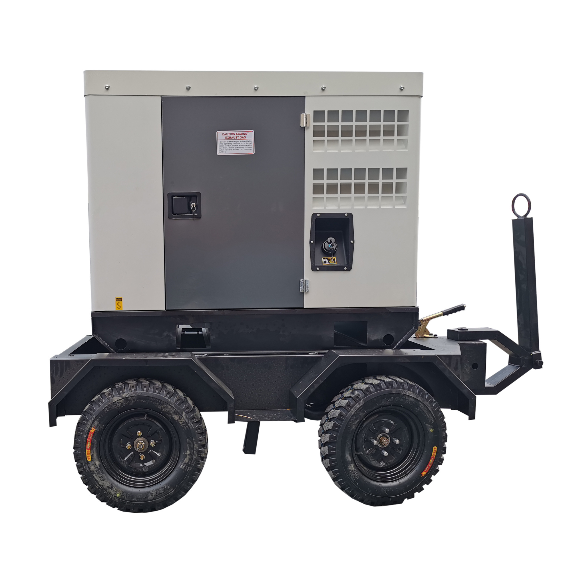 Trailer mounted generator 110V 220v 400V movable 30kw silent diesel mobile power station