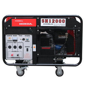 Open 12KW Three phase 110V 220V 230V 400V AC gasoline generator for gx690 engine powered