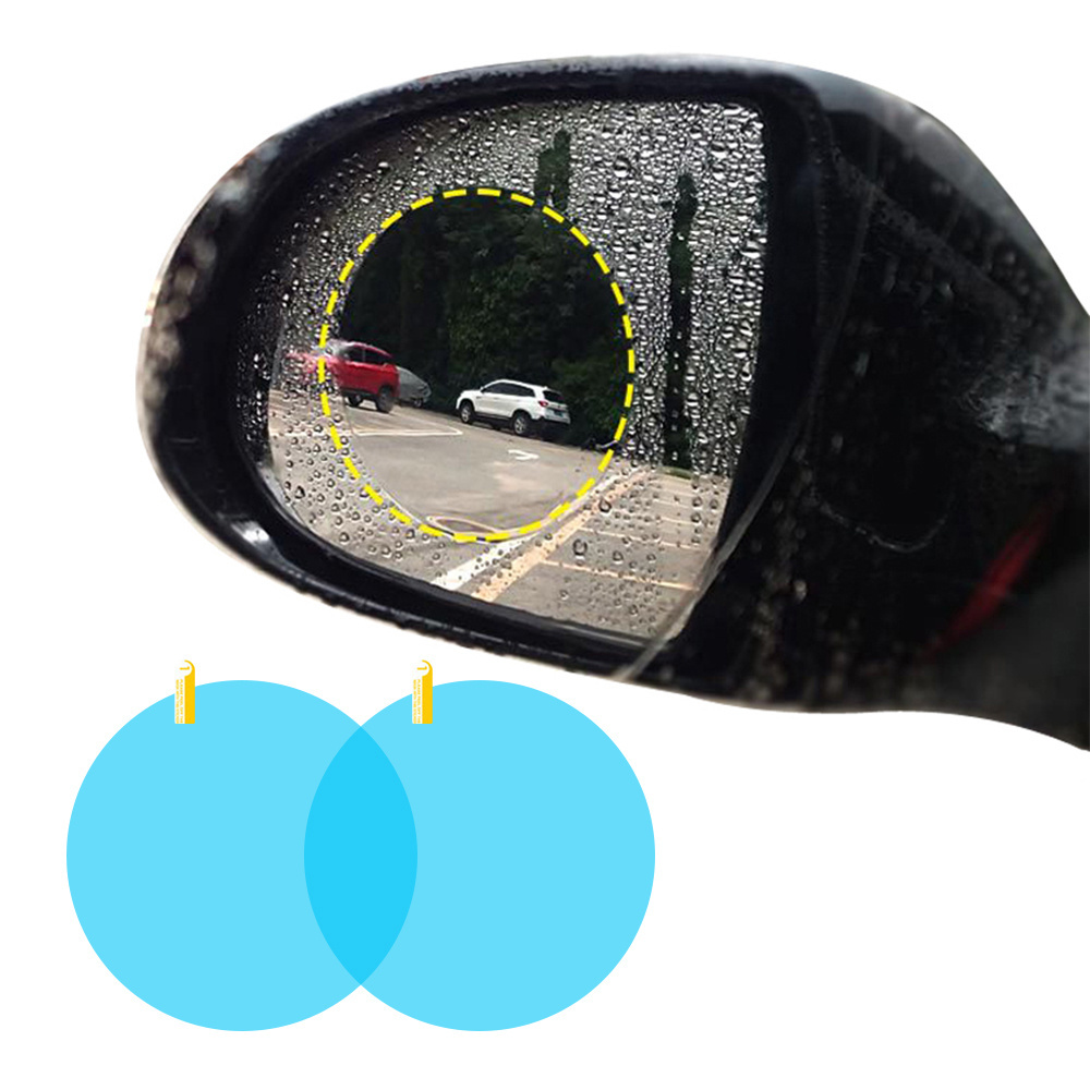 Hot selling 2Pcs Nano Coating car anti fog rainproof rear view mirror window protective film