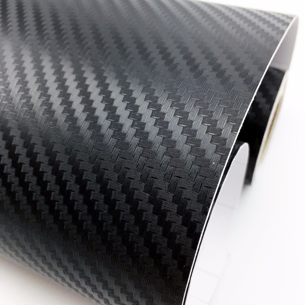 Self adhesive waterproof car wrap 3D/4D carbon fiber vinyl film