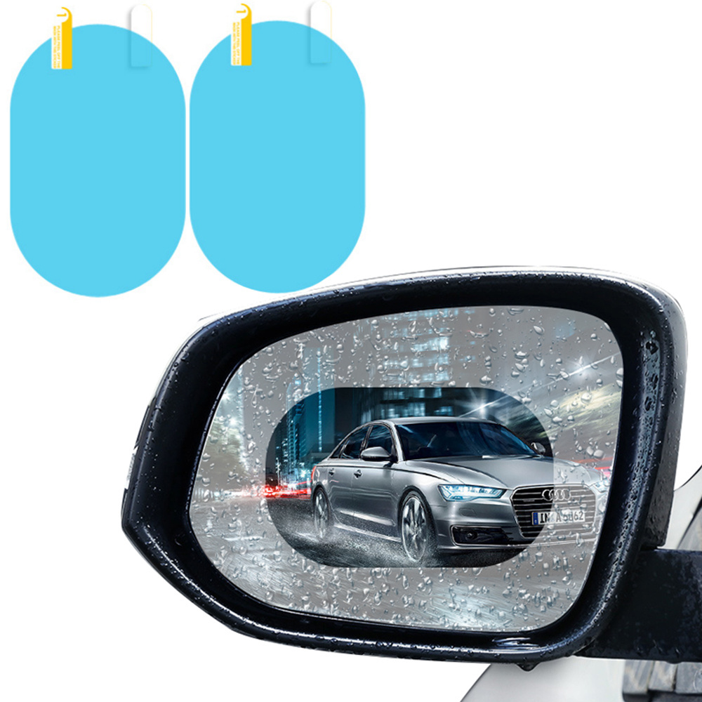 Hot selling 2Pcs Nano Coating car anti fog rainproof rear view mirror window protective film