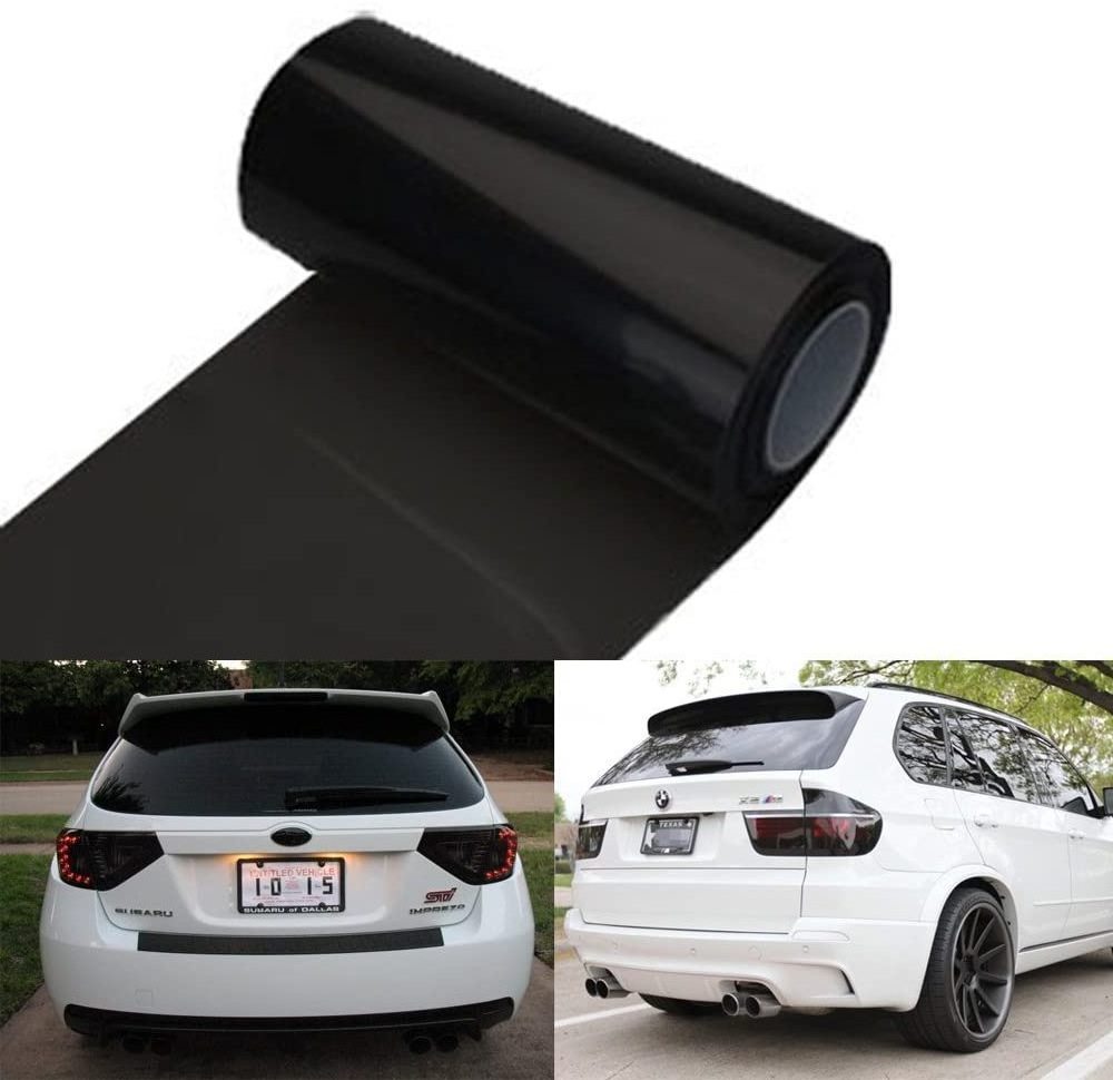 PVC Headlight &Taillight Black Tint Vinyl Wrap Film For Car Lamp Cover