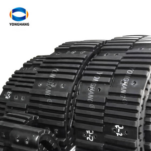 Wear-resisting rubber caterpillar tracks krone rubber chain for krone hay press baler machine