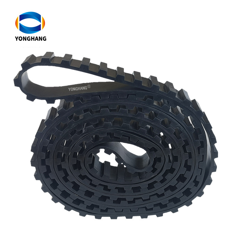 Wear-resisting rubber caterpillar tracks krone rubber chain for krone hay press baler machine